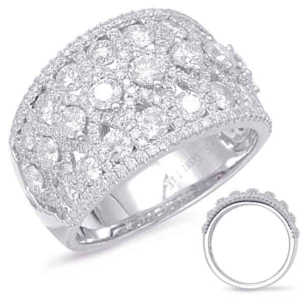 ELIE AZZI 2.14 ctw. WHITE GOLD DIAMOND FASHION RING D4564WG