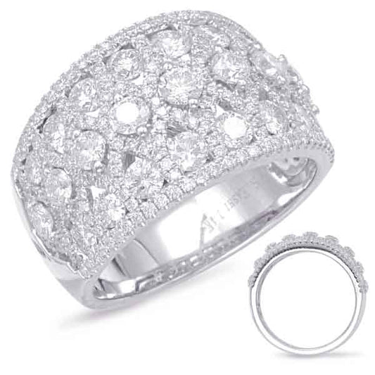 ELIE AZZI 2.14 ctw. WHITE GOLD DIAMOND FASHION RING D4564WG
