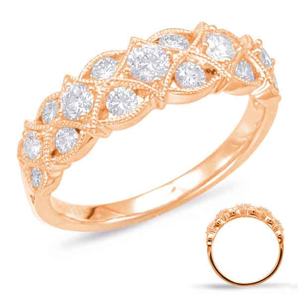 ELIE AZZI 0.81 ctw. ROSE GOLD DIAMOND FASHION RING D4566RG