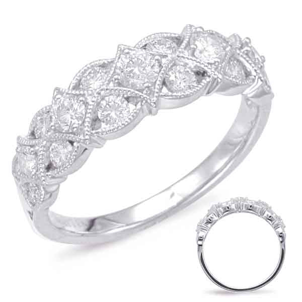 ELIE AZZI 0.81 ctw. WHITE GOLD DIAMOND FASHION RING D4566WG