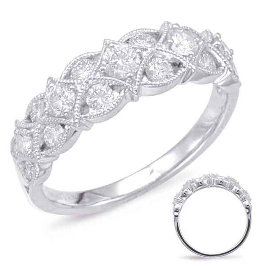 ELIE AZZI 0.81 ctw. WHITE GOLD DIAMOND FASHION RING D4566WG