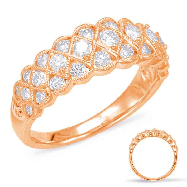 ELIE AZZI 0.86 ctw. ROSE GOLD DIAMOND FASHION RING D4567RG