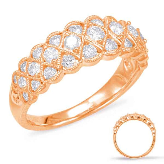 ELIE AZZI 0.86 ctw. ROSE GOLD DIAMOND FASHION RING D4567RG