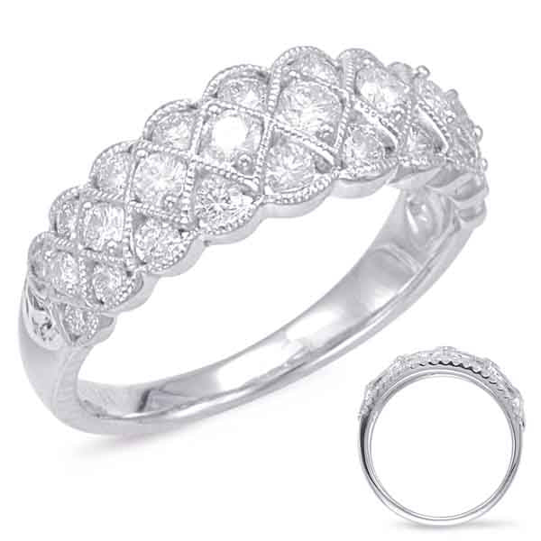 ELIE AZZI 0.86 ctw. WHITE GOLD DIAMOND FASHION RING D4567WG