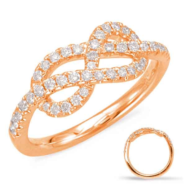 ELIE AZZI 0.36 ctw. ROSE GOLD DIAMOND FASHION RING D4573RG