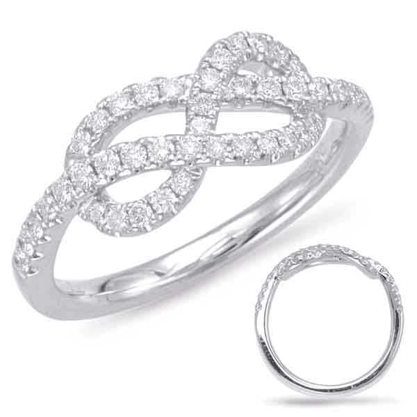 ELIE AZZI 0.36 ctw. WHITE GOLD DIAMOND FASHION RING D4573WG