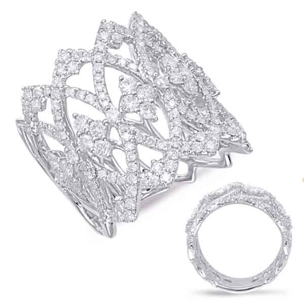 ELIE AZZI 1.74 ctw. WHITE GOLD DIAMOND FASHION RING D4574WG