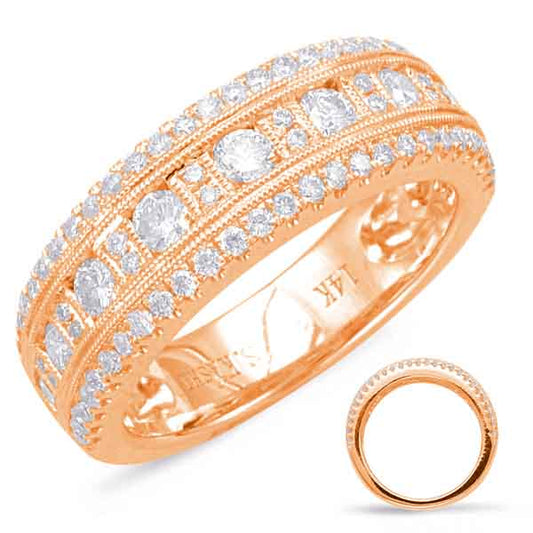 ELIE AZZI 0.90 ctw. ROSE GOLD DIAMOND FASHION RING D4575RG