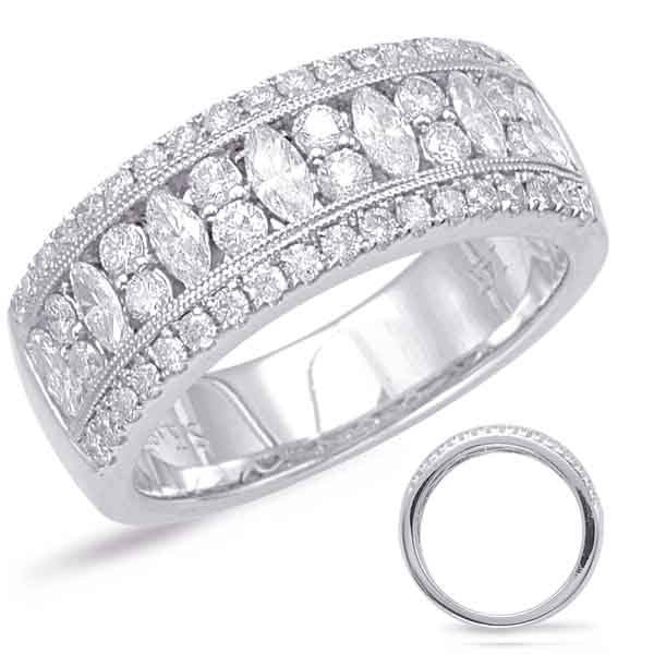 ELIE AZZI 1.00 ctw. WHITE GOLD DIAMOND FASHION RING D4576WG