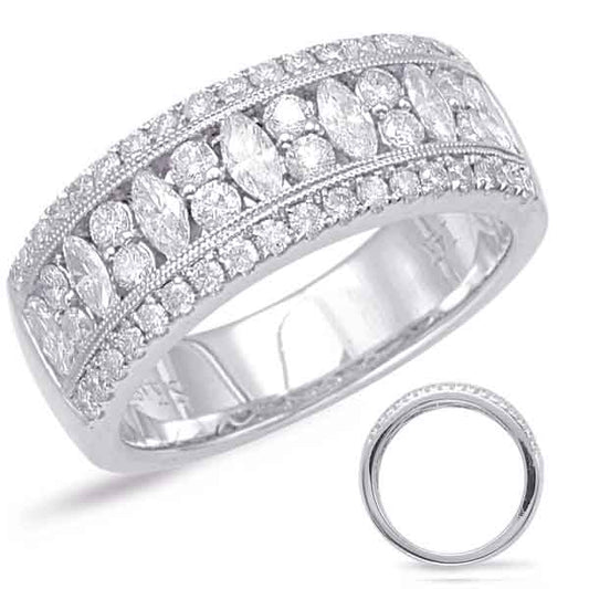 ELIE AZZI 1.00 ctw. WHITE GOLD DIAMOND FASHION RING D4576WG
