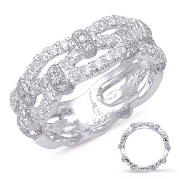 ELIE AZZI 0.64 ctw. WHITE GOLD DIAMOND FASHION RING D4577WG