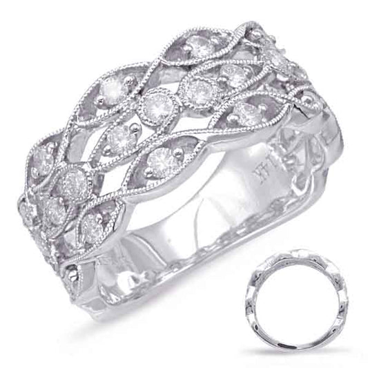 ELIE AZZI 0.66 ctw. WHITE GOLD DIAMOND FASHION RING D4578WG