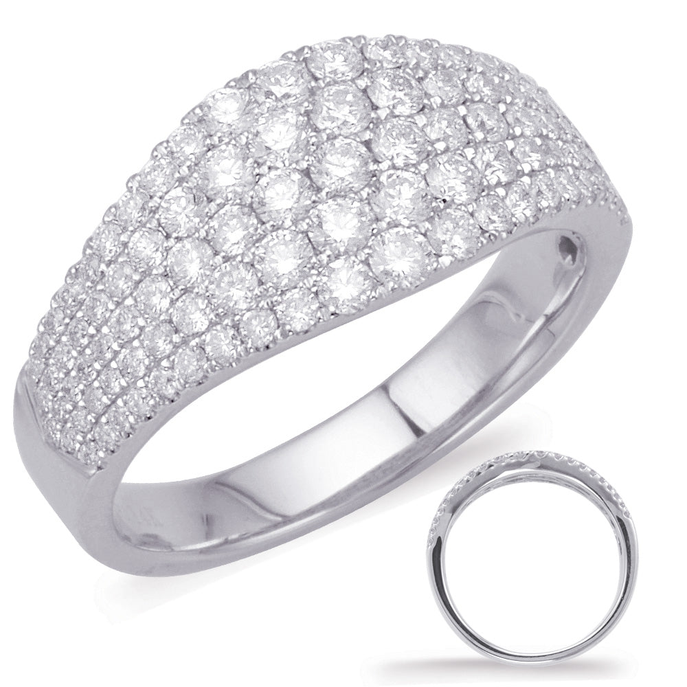 ELIE AZZI 1.01 ctw. PLATINUM DIAMOND FASHION RING D4585-PL