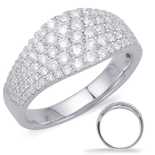 ELIE AZZI 1.01 ctw. PLATINUM DIAMOND FASHION RING D4585-PL