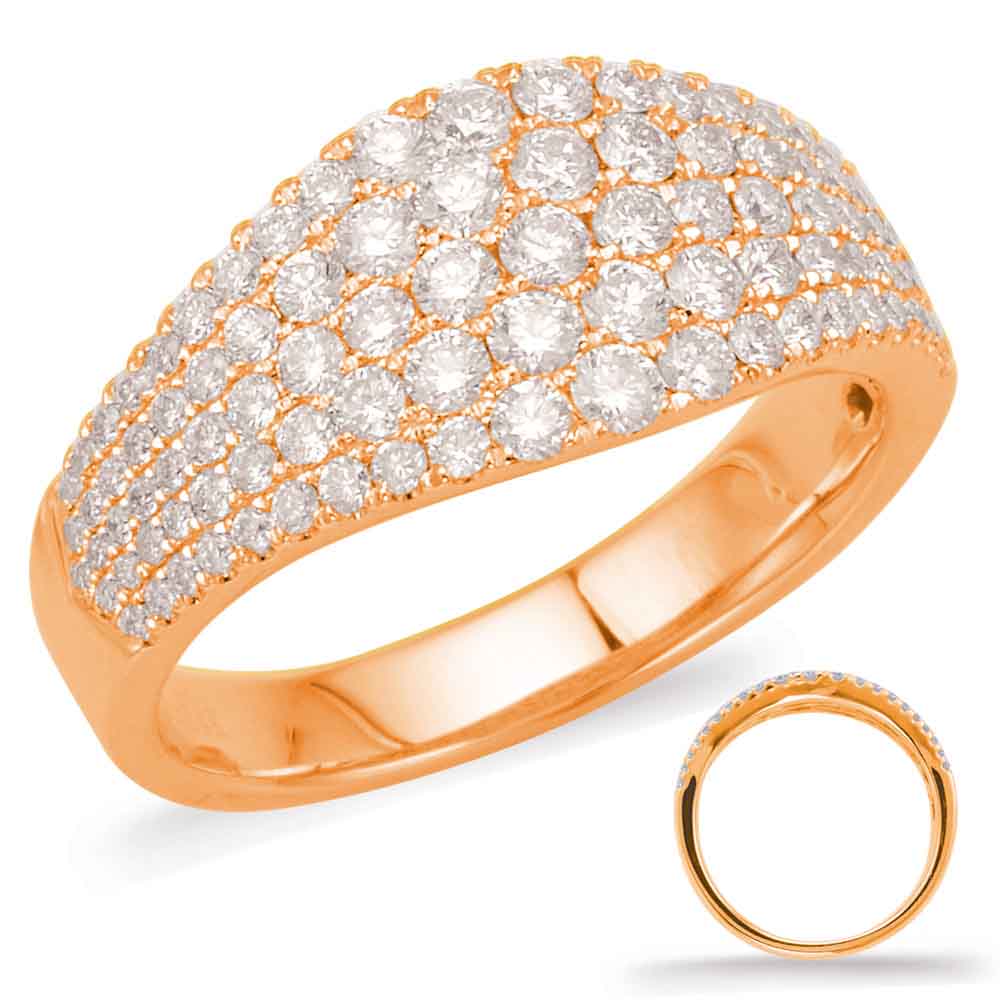 ELIE AZZI 1.01 ctw. ROSE GOLD DIAMOND FASHION RING D4585RG