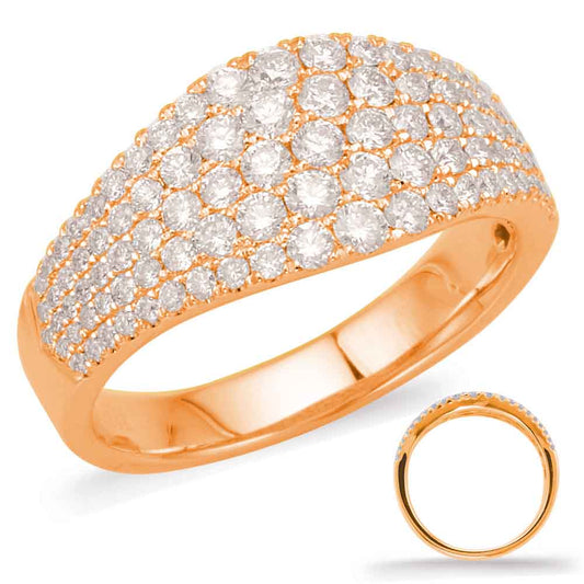 ELIE AZZI 1.01 ctw. ROSE GOLD DIAMOND FASHION RING D4585RG