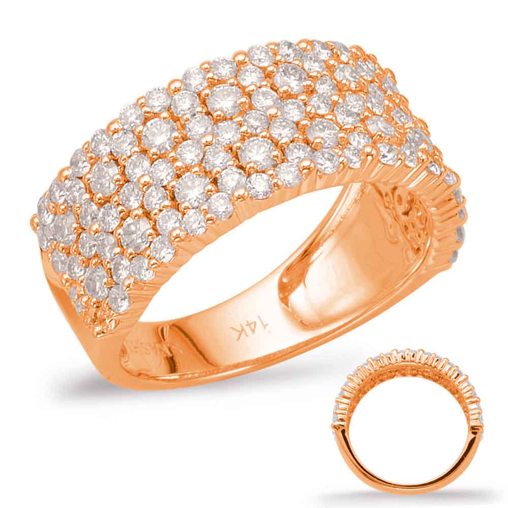 ELIE AZZI 1.46 ctw. ROSE GOLD DIAMOND FASHION RING D4588RG