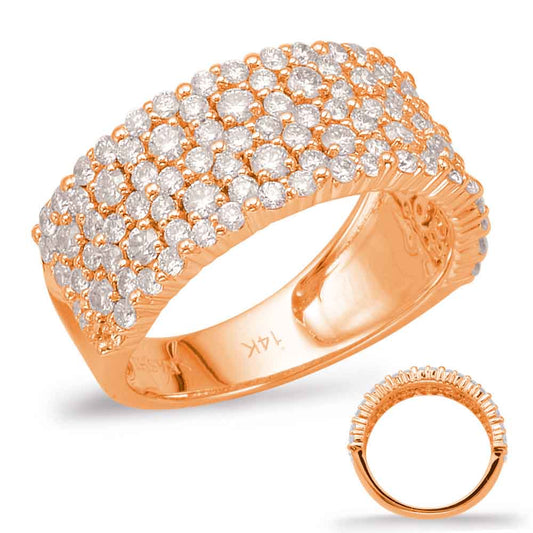 ELIE AZZI 1.46 ctw. ROSE GOLD DIAMOND FASHION RING D4588RG