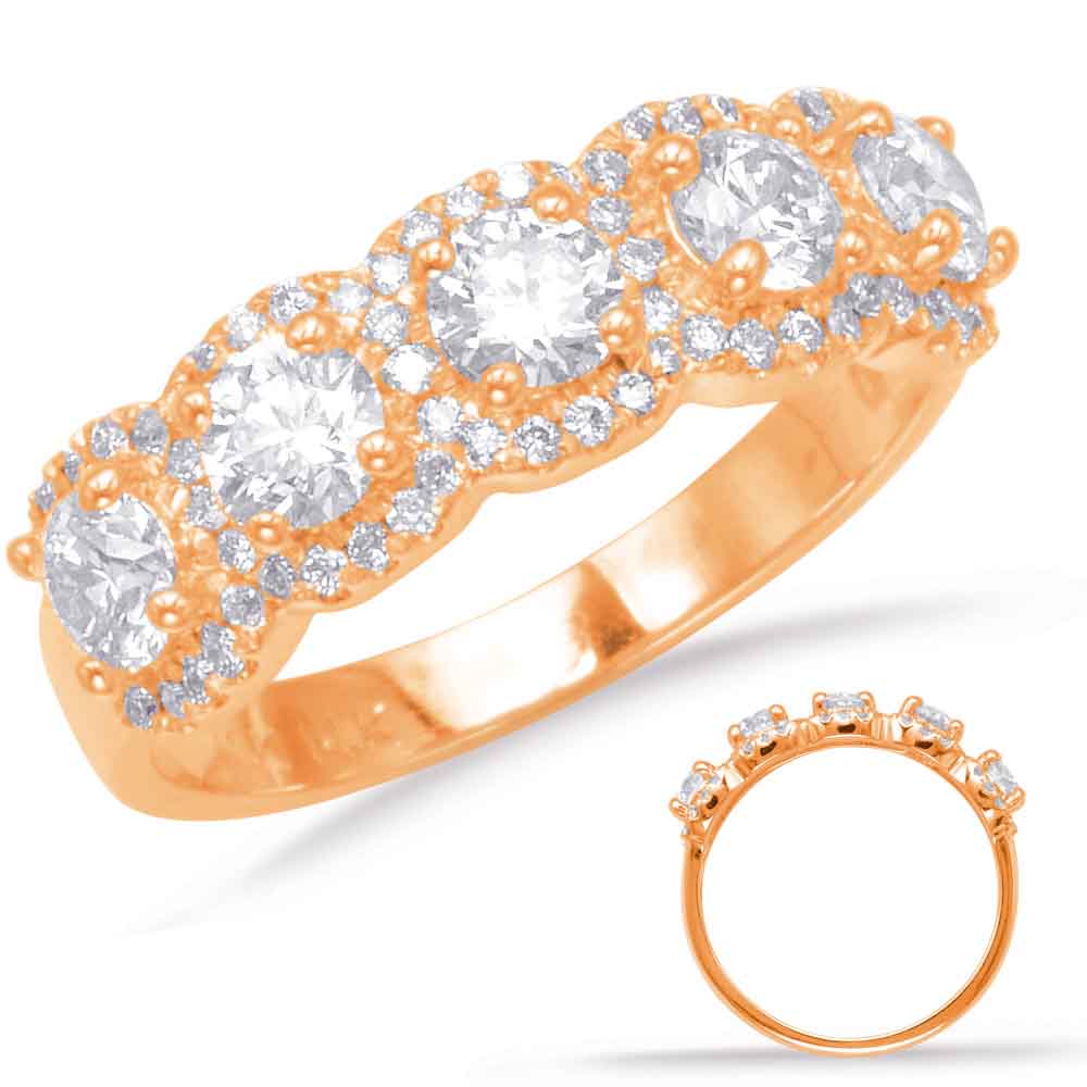 ELIE AZZI 1.31 ctw. ROSE GOLD DIAMOND FASHION RING D4593RG
