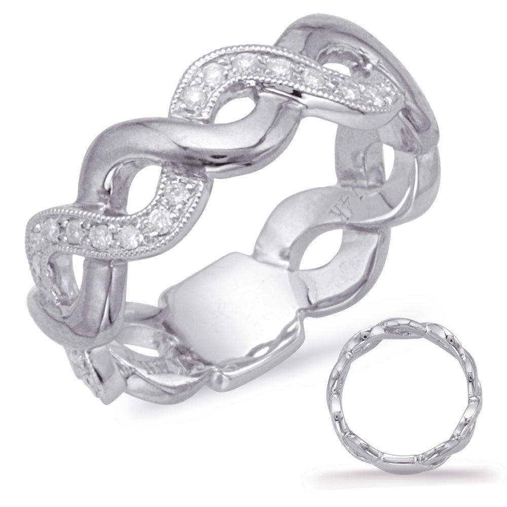 ELIE AZZI 0.27 ctw. WHITE GOLD DIAMOND FASHION RING D4595WG