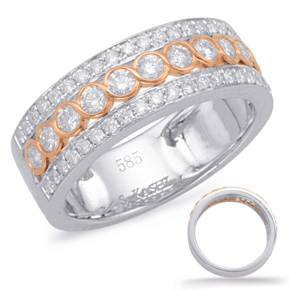 ELIE AZZI 0.75 ctw. ROSE & WHITE DIAMOND FASHION RING D4605RW