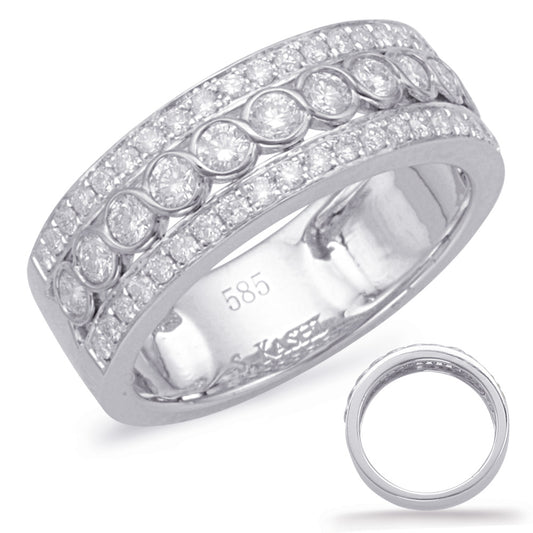 ELIE AZZI 0.75 ctw. WHITE GOLD DIAMOND FASHION RING D4605WG