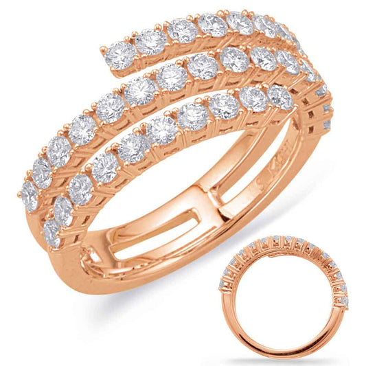 ELIE AZZI 1.02 ctw. ROSE GOLD DIAMOND FASHION RING D4611RG