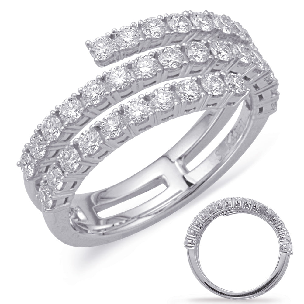 ELIE AZZI 1.02 ctw. WHITE GOLD DIAMOND FASHION RING D4611WG