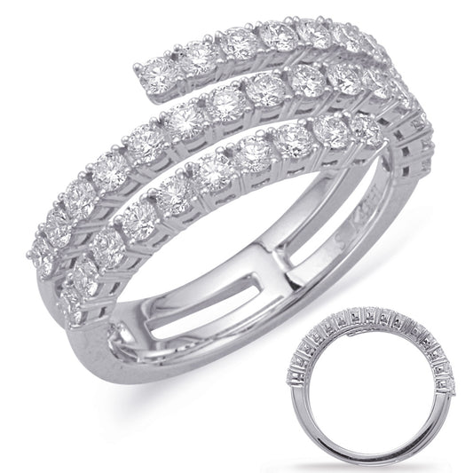 ELIE AZZI 1.02 ctw. WHITE GOLD DIAMOND FASHION RING D4611WG