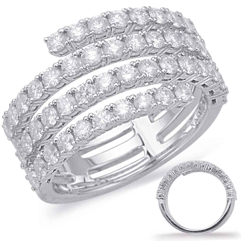 ELIE AZZI 1.50 ctw. WHITE GOLD DIAMOND FASHION RING D4612WG