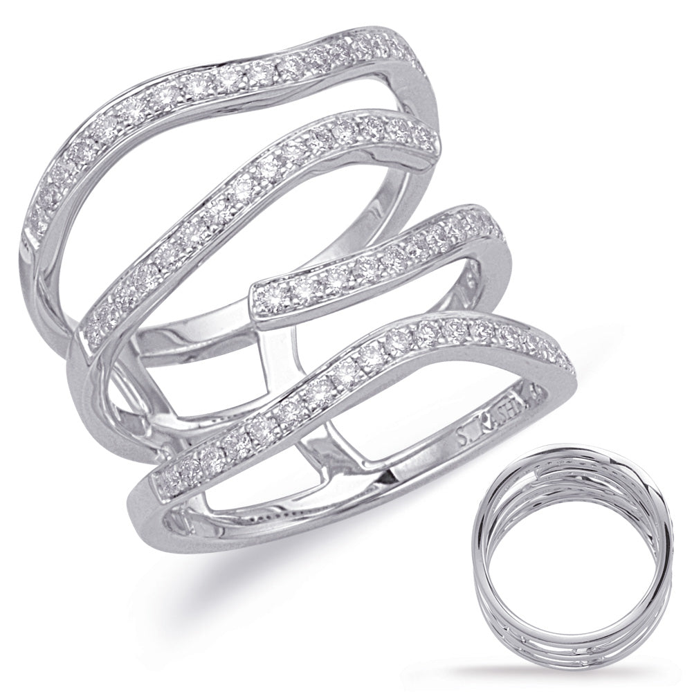 ELIE AZZI 0.60 ctw. WHITE GOLD DIAMOND FASHION RING D4614WG