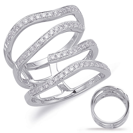 ELIE AZZI 0.60 ctw. WHITE GOLD DIAMOND FASHION RING D4614WG