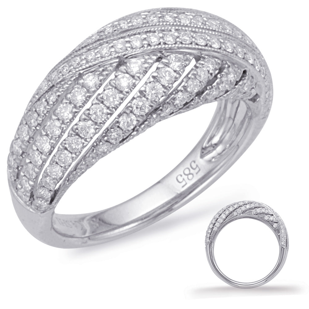 ELIE AZZI 0.73 ctw. WHITE GOLD DIAMOND FASHION RING D4615WG