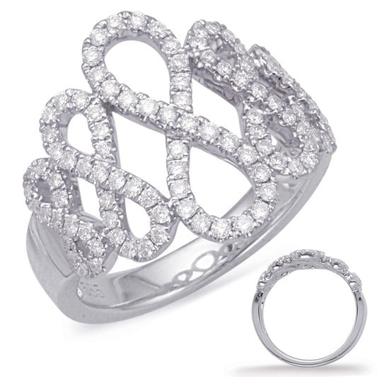 ELIE AZZI 0.60 ctw. WHITE GOLD DIAMOND FASHION RING D4620WG