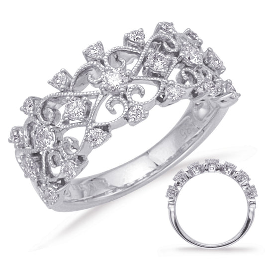 ELIE AZZI 0.52 ctw. WHITE GOLD DIAMOND FASHION RING D4624WG