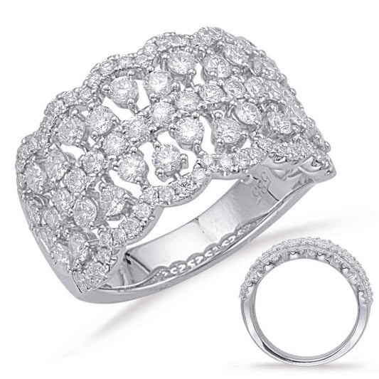 ELIE AZZI 1.56 ctw. WHITE GOLD DIAMOND FASHION RING D4626WG