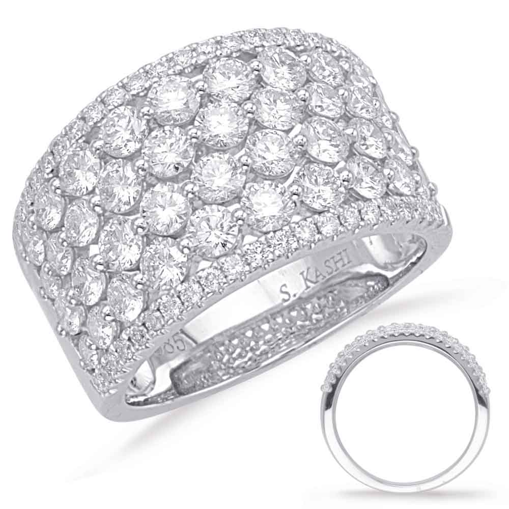 ELIE AZZI 2.47 ctw. WHITE GOLD DIAMOND FASHION RING D4627WG