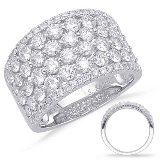 ELIE AZZI 2.47 ctw. WHITE GOLD DIAMOND FASHION RING D4627WG