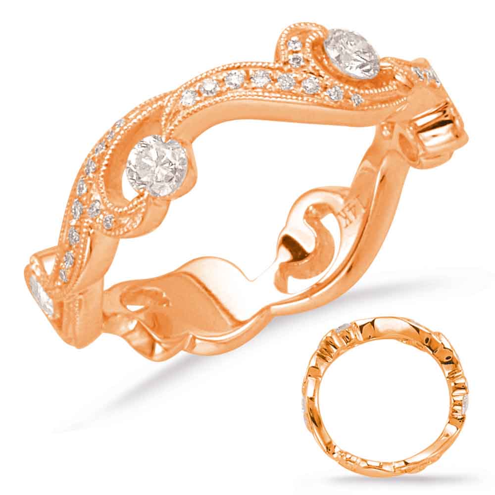 ELIE AZZI 0.49 ctw. ROSE GOLD DIAMOND FASHION RING D4632RG