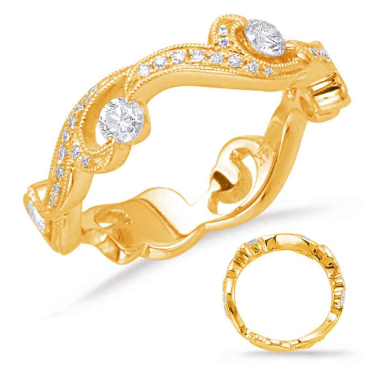 ELIE AZZI 0.49 ctw. YELLOW GOLD DIAMOND FASHION RING D4632YG