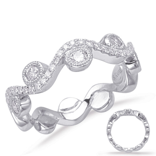 ELIE AZZI 0.49 ctw. WHITE GOLD DIAMOND FASHION RING D4633WG