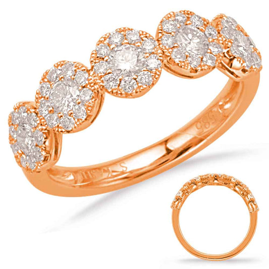 ELIE AZZI 0.81 ctw. ROSE GOLD DIAMOND FASHION RING D4634RG