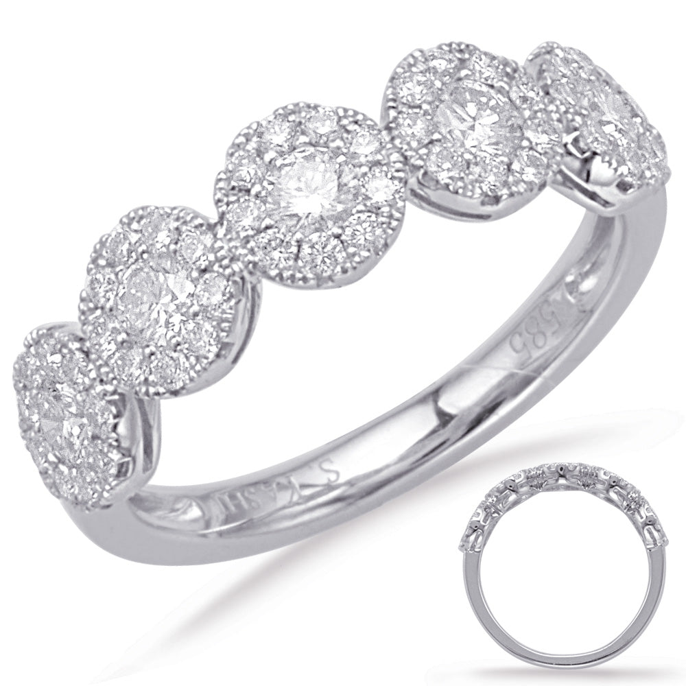 ELIE AZZI 0.81 ctw. WHITE GOLD DIAMOND FASHION RING D4634WG