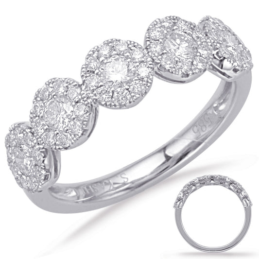 ELIE AZZI 0.81 ctw. WHITE GOLD DIAMOND FASHION RING D4634WG