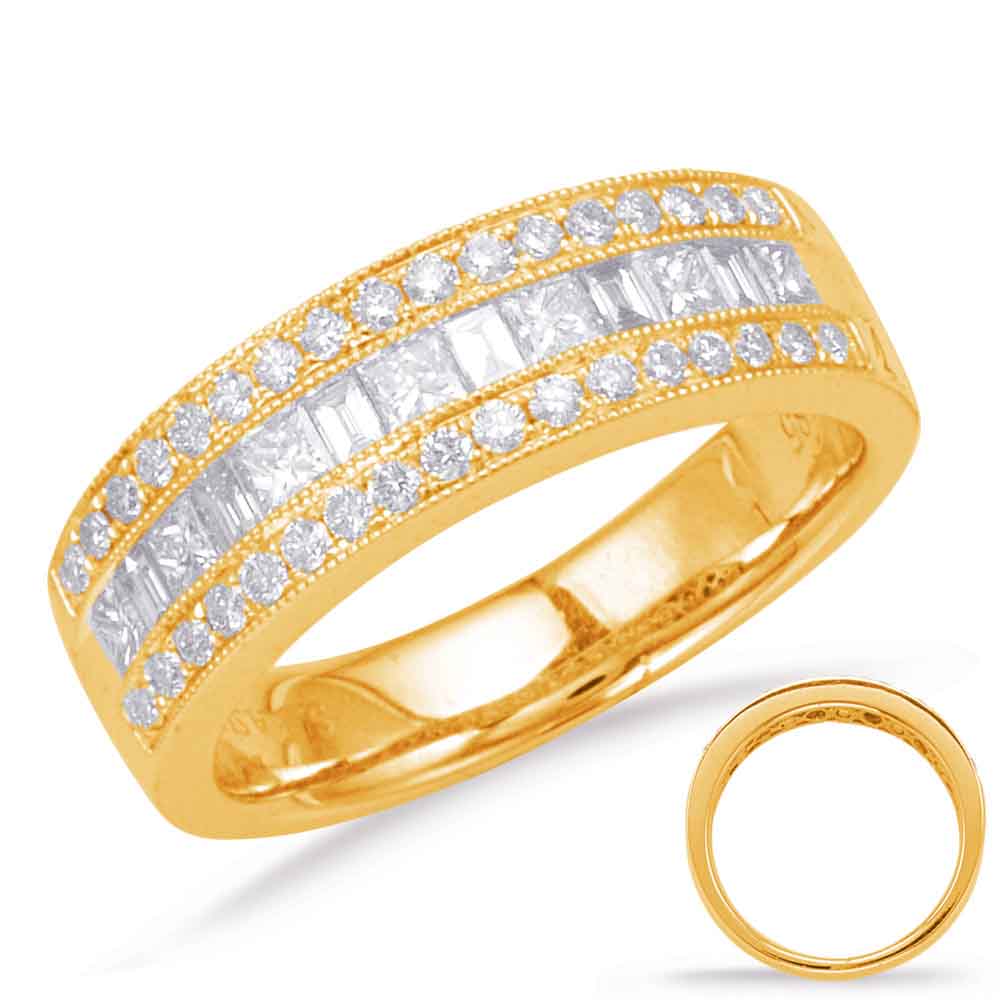 ELIE AZZI 0.77 ctw. YELLOW GOLD DIAMOND FASHION RING D4636YG