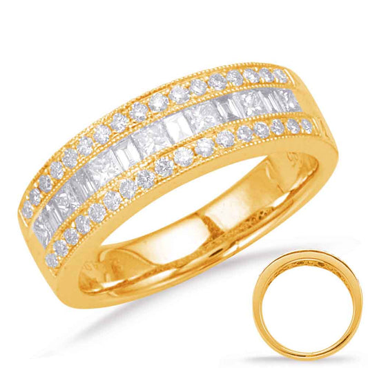 ELIE AZZI 0.77 ctw. YELLOW GOLD DIAMOND FASHION RING D4636YG