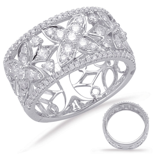 ELIE AZZI 1.03 ctw. WHITE GOLD DIAMOND FASHION RING D4637WG