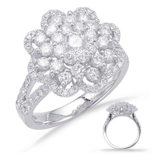 ELIE AZZI 1.60 ctw. WHITE GOLD DIAMOND FASHION RING D4638WG