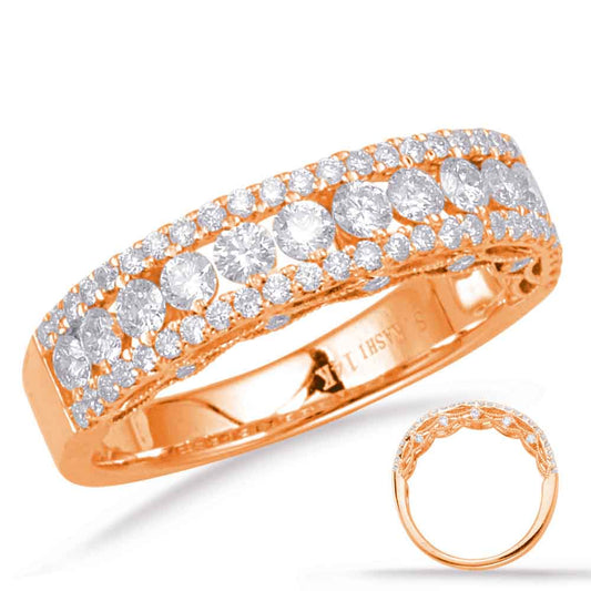 ELIE AZZI 0.93 ctw. ROSE GOLD DIAMOND FASHION RING D4640RG