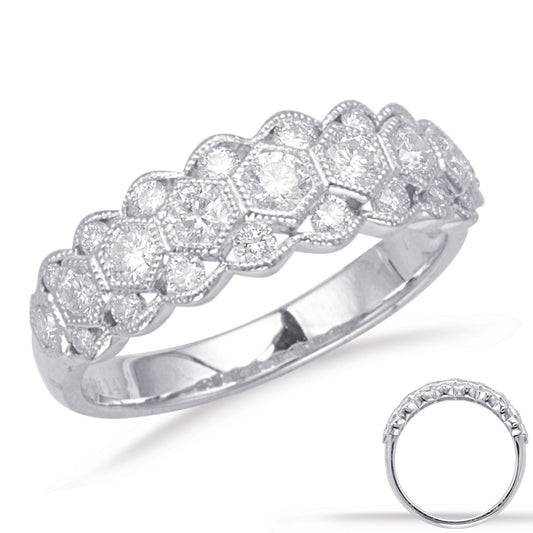 ELIE AZZI 0.79 ctw. WHITE GOLD DIAMOND FASHION RING D4641WG